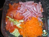 Салат весенний с копчeной колбасой ингредиенты