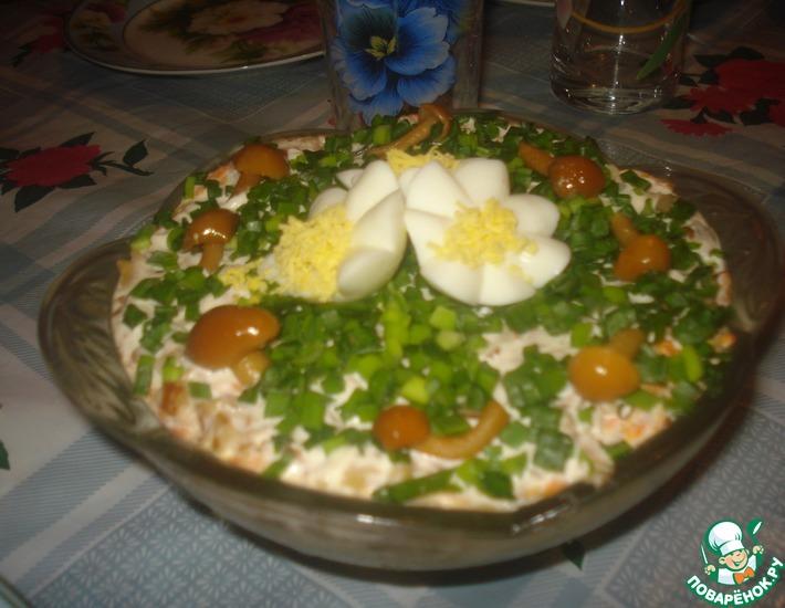 Рецепт: Салат с маринованными грибами