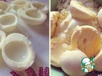 Фаршированные яйца с ветчиной и зеленью ингредиенты