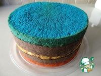 Разноцветный торт с шоколадным муссом ингредиенты