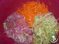 Котлеты мясо-капустно-морковные ингредиенты