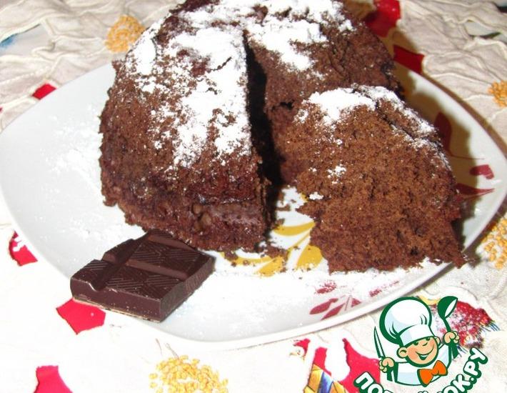 Рецепт: Шоколадный пирог из микроволновки Чудо