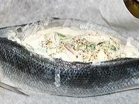 Сибас с творожно-сливочным сыром и овощами ингредиенты