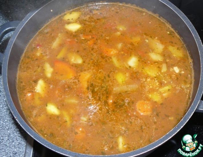 Рецепт: Овощной суп с мясом