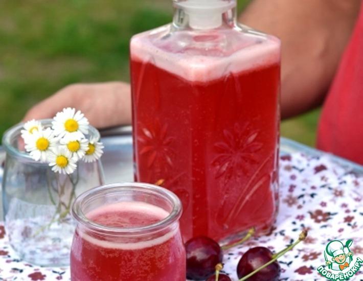 Рецепт: Игристый вишневый напиток