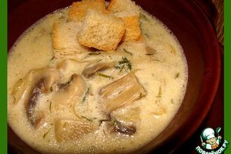 Рецепт: Бархатный грибной суп