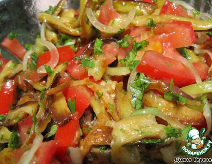Рецепт: Салат баклажановый