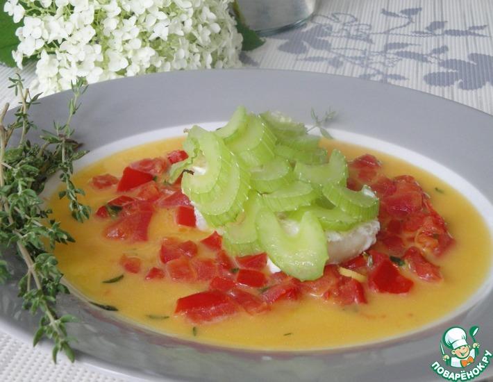 Рецепт: Рыба с сельдереем и томатным соусом