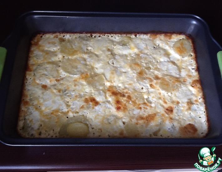 Рецепт: Картофель, запеченный с молоком и сыром