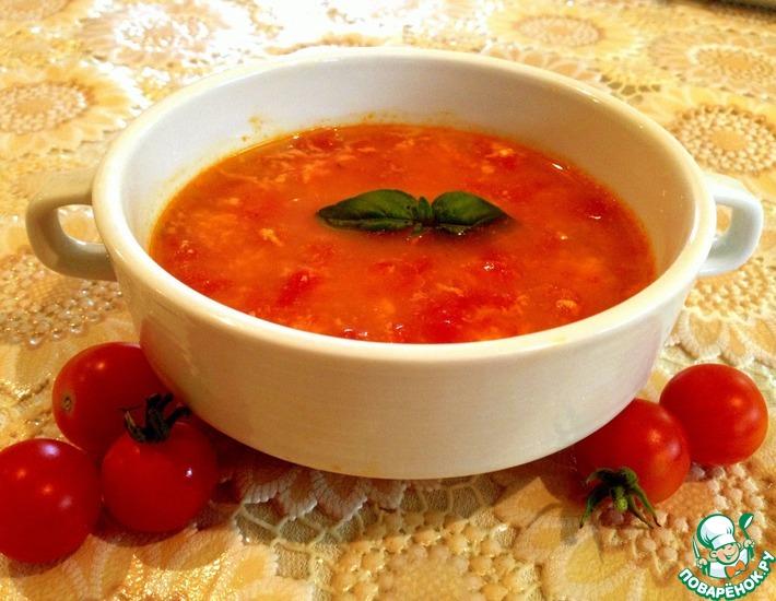 Рецепт: Летний томатный суп