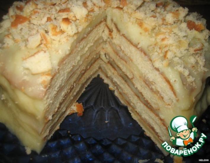 Рецепт: Творожный торт На сковороде