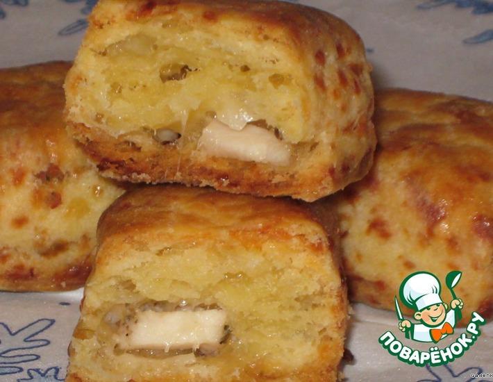 Рецепт: Печенье сырное с начинкой