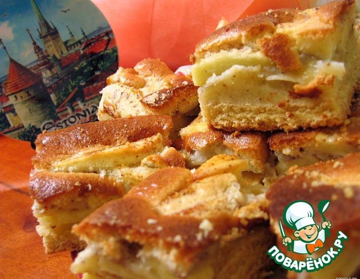 Рецепт: Эстонский пирог Яблочные пирожные