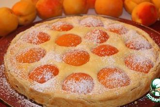Рецепт: Пирог с творогом и абрикосами