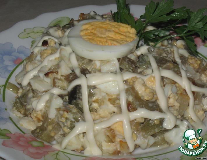 Рецепт: Салат из баклажанов Интересный