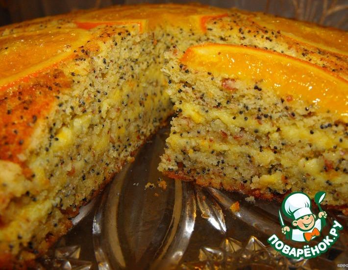 Рецепт: Апельсиновый торт с маком