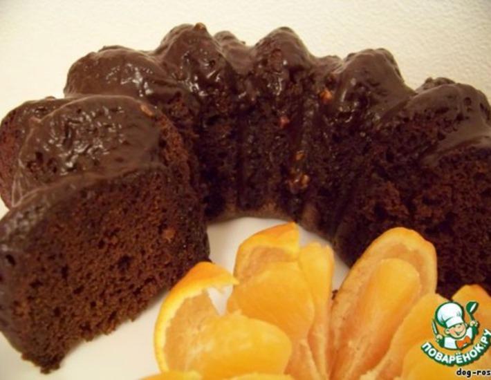 Рецепт: Апельсиново-шоколадный кекс