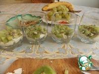 Фруктово-сметанный десерт с грецкими орехами ингредиенты