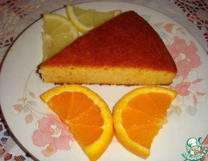 Рецепт: Миндально-апельсиновый пирог на меду