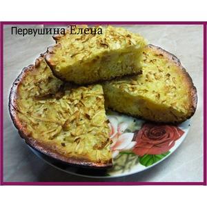 Пирог «Коньячный» с яблоками и апельсинами