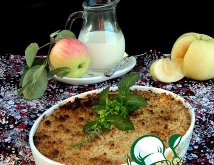 Рецепт: Творожно-яблочный пирог