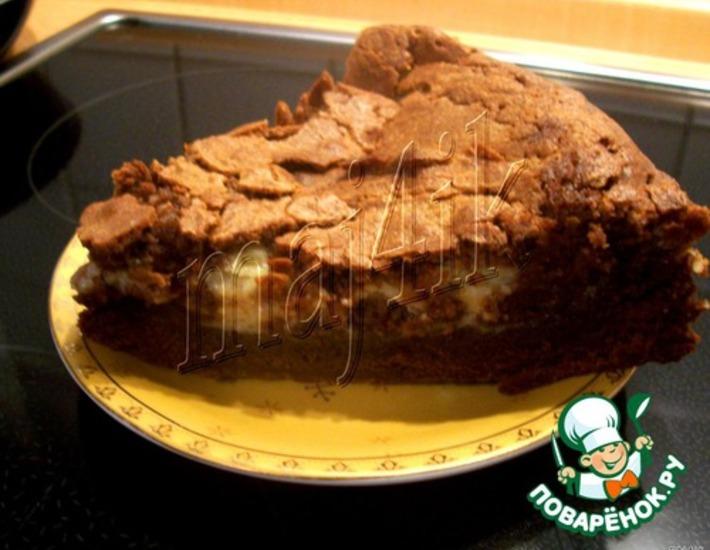 Рецепт: Влажный пирог с шоколадом и маскарпоне