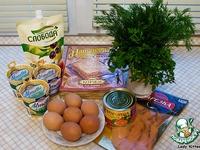 Закусочный торт «Новогодний календарь» ингредиенты