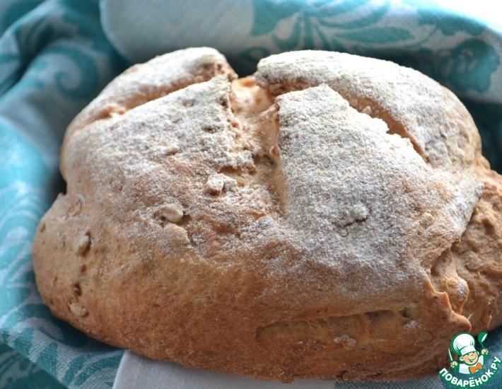 Рецепт: Селянский хлеб на ряженке с семечками