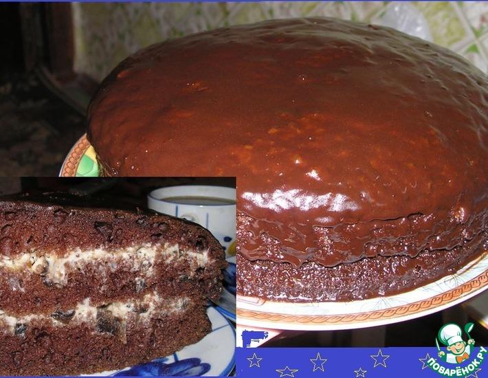 Рецепт: Торт Шоколадная радость