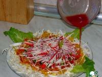 Крабовый салат Зимняя хризантема ингредиенты