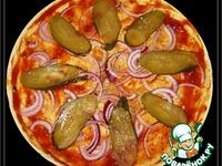 Пицца с курицей и овощами ингредиенты
