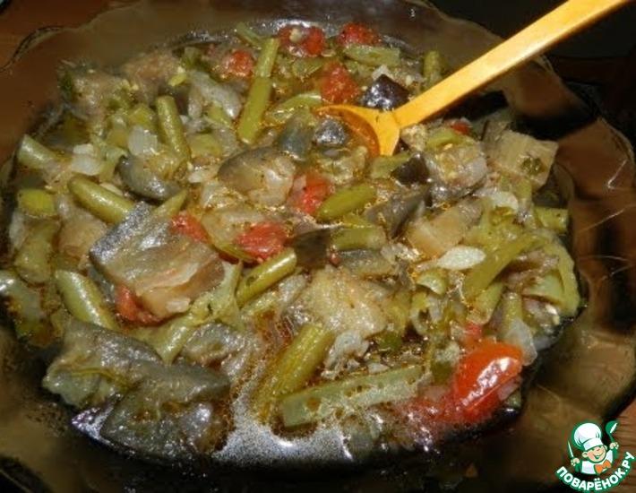 Рецепт: Овощное рагу Аджапсандали в мультиварке