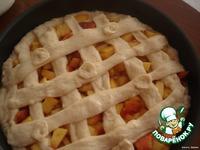 Открытый пирог с персиками ингредиенты