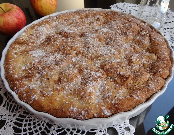 Рецепт: Яблочно-клюквенный пирог из кукурузной муки