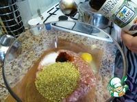 Люля-кебаб с соусом «Терияки» и фисташками ингредиенты