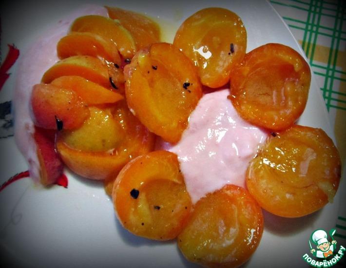 Рецепт: Ароматные абрикосы в фольге