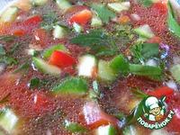 Холодный суп из свежих овощей ингредиенты