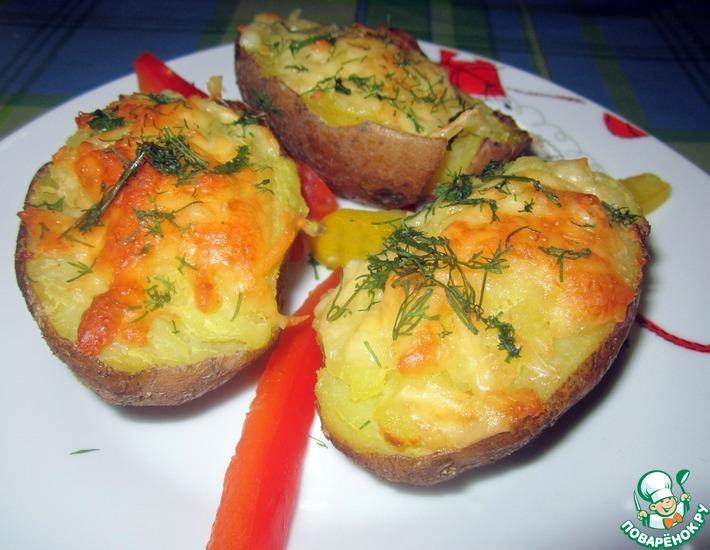 Рецепт: Картошка с сыром в духовке
