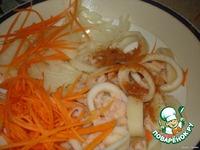 Закуска "Хе"  из морепродуктов с морковью ингредиенты