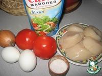 Салат из гребешков с помидорами ингредиенты