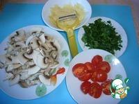 Салат с жареными грибами и пармезаном ингредиенты