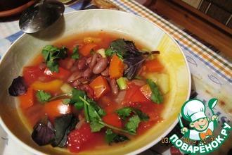 Рецепт: Греческий фасолевый суп Фасолада
