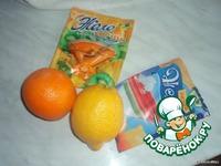 Апельсиновые и лимонные дольки ингредиенты