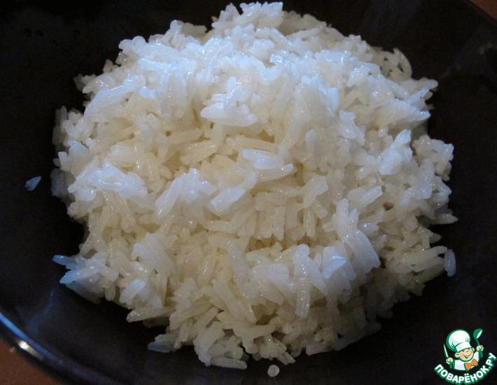 Рецепт: Правильный рассыпчатый рис на гарнир