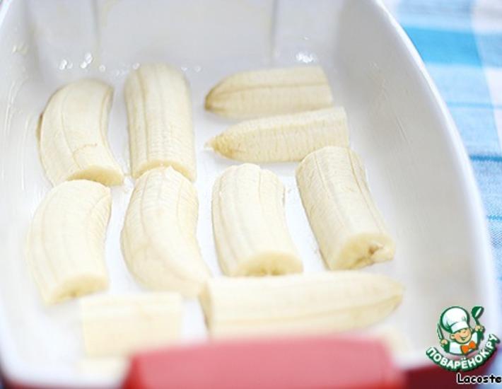 Рецепт: Творожник с белым шоколадом и бананом