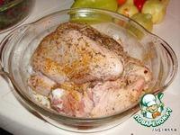 Цыпленок с овощами, тушенный в фольге ингредиенты