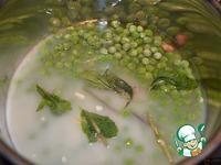 Крем-суп из зеленого горошка с копченостями ингредиенты