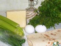 Лаваш с зеленью, сыром и яйцами ингредиенты