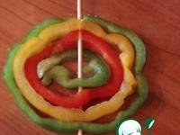 Цветная спираль из сладкого перца ингредиенты