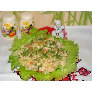 Салат из маринованных овощей с булгуром